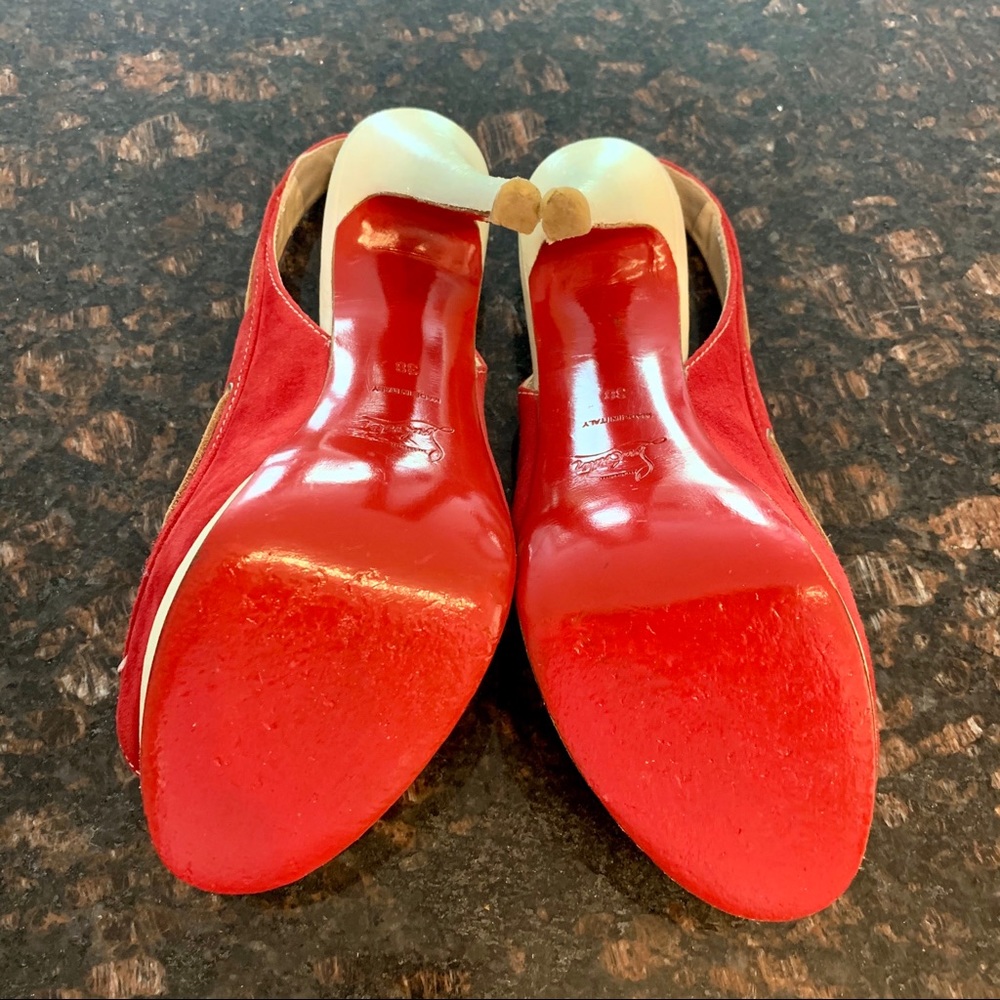 ✨SOLD✨Christian Louboutin Jefferson Peeptoe 140mm - Picture 10 of 11